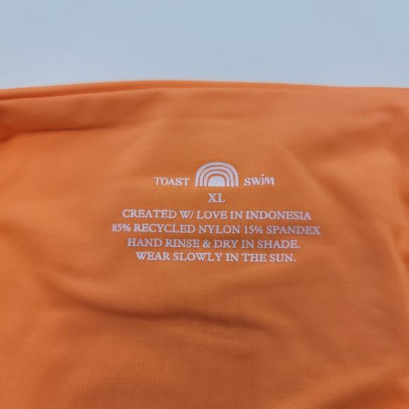 Free‎ People x Toast Swim Signature High Hip Bikini Bottom Size XL in Nectarine - Picture 3 of 7